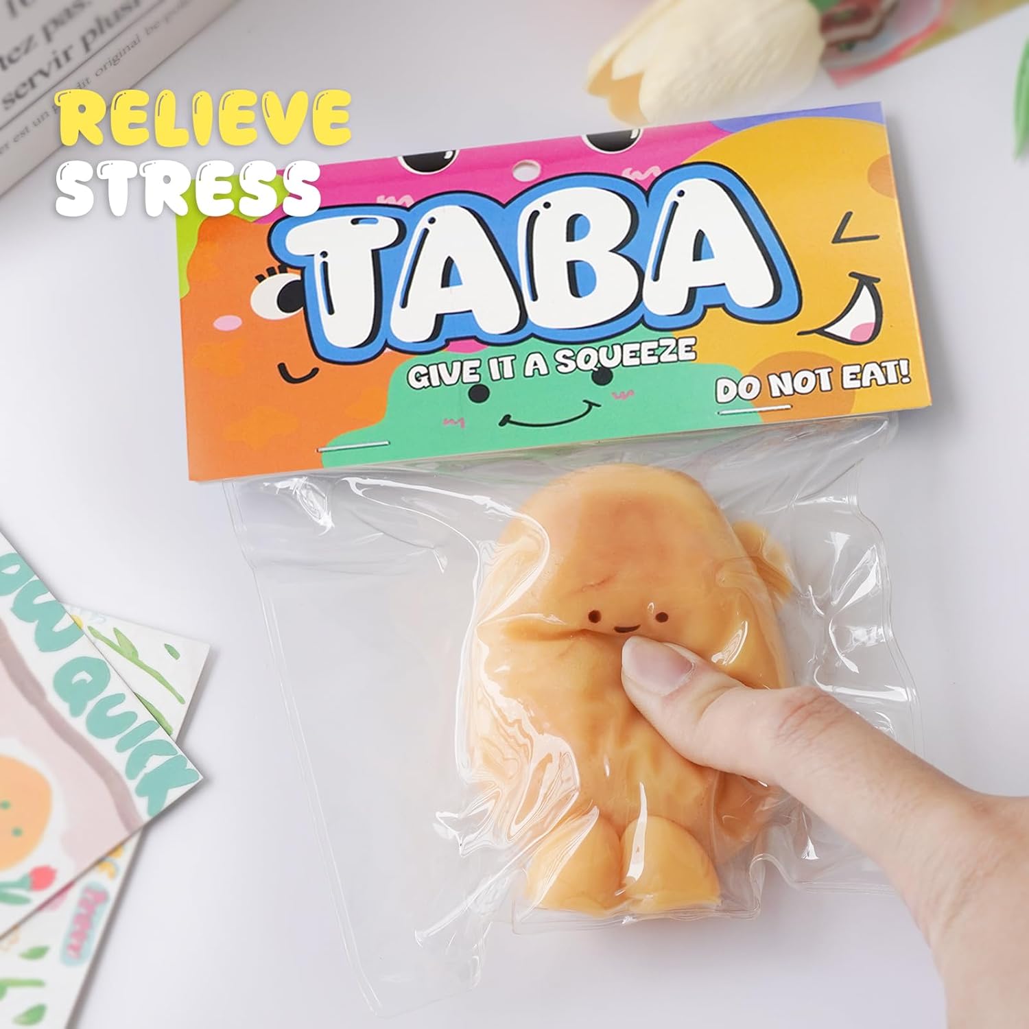 Taba Squishy Toys,Valentines Cat Paw Cute Kawaii Squeeze Toys ,Sticky Squishy Fidget Toys Silicone Squeeze Toy for Stress Relief,Cute Soft Toys,Best Valentines Gift for Anniversary