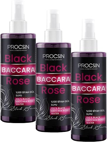 Procsin Black Baccara%100 Siyah Gül Suyu 200 Ml (3 paketi)