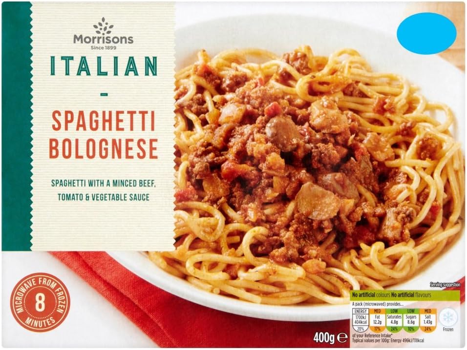 Morrisons Italian Spaghetti Bolognese, 400g (Frozen) Amazon.co.uk
