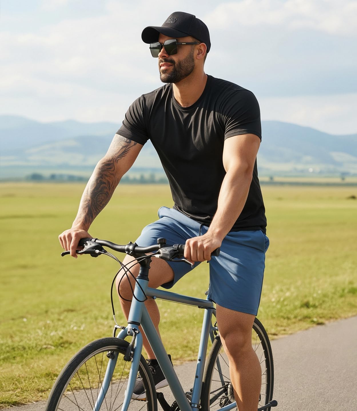 Pack of 3 - Black/Navy/Red (Short Sleeve)