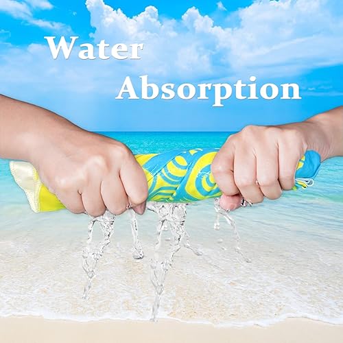 Miniatura 6 de Romantic Angels Toallas de playa a rayas, de gran tamaño, de microfibra, cabaña, toallas de piscina grandes para adultos, toallas de playa suaves y