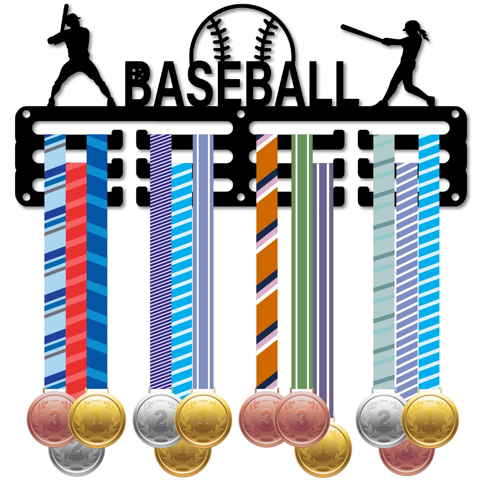 CREATCABIN Soporte para Medallas de Atletismo, Soporte para Exhibición de Medallas, Marco de Pared, Atletismo, Corredores, s Deportivas, Cintas, Soporte para Colgar, Ganchos Pequeños para Correr En la — view 14