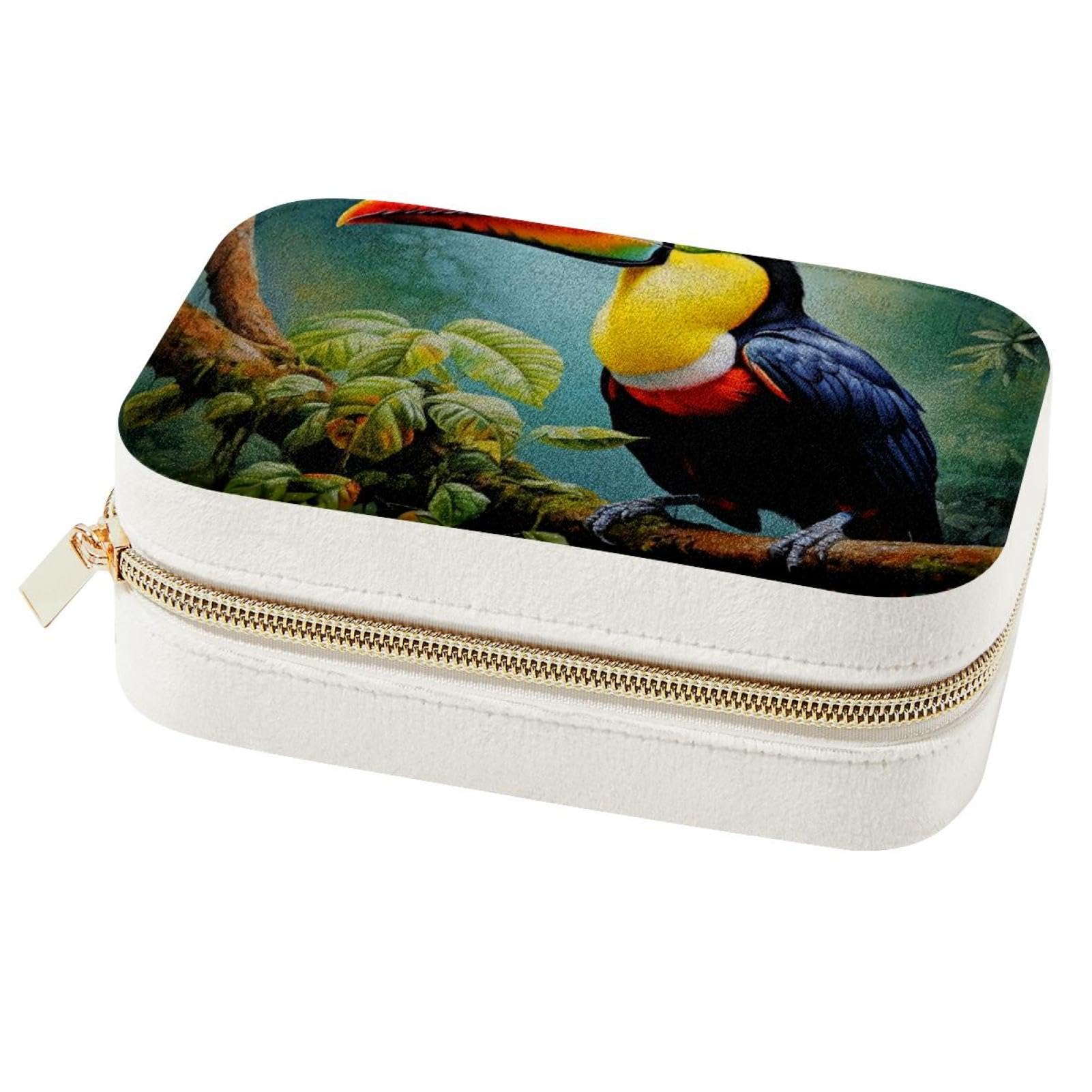 Boîte à bijoux toucan élégante, le cadeau idéal pour femmes et filles
