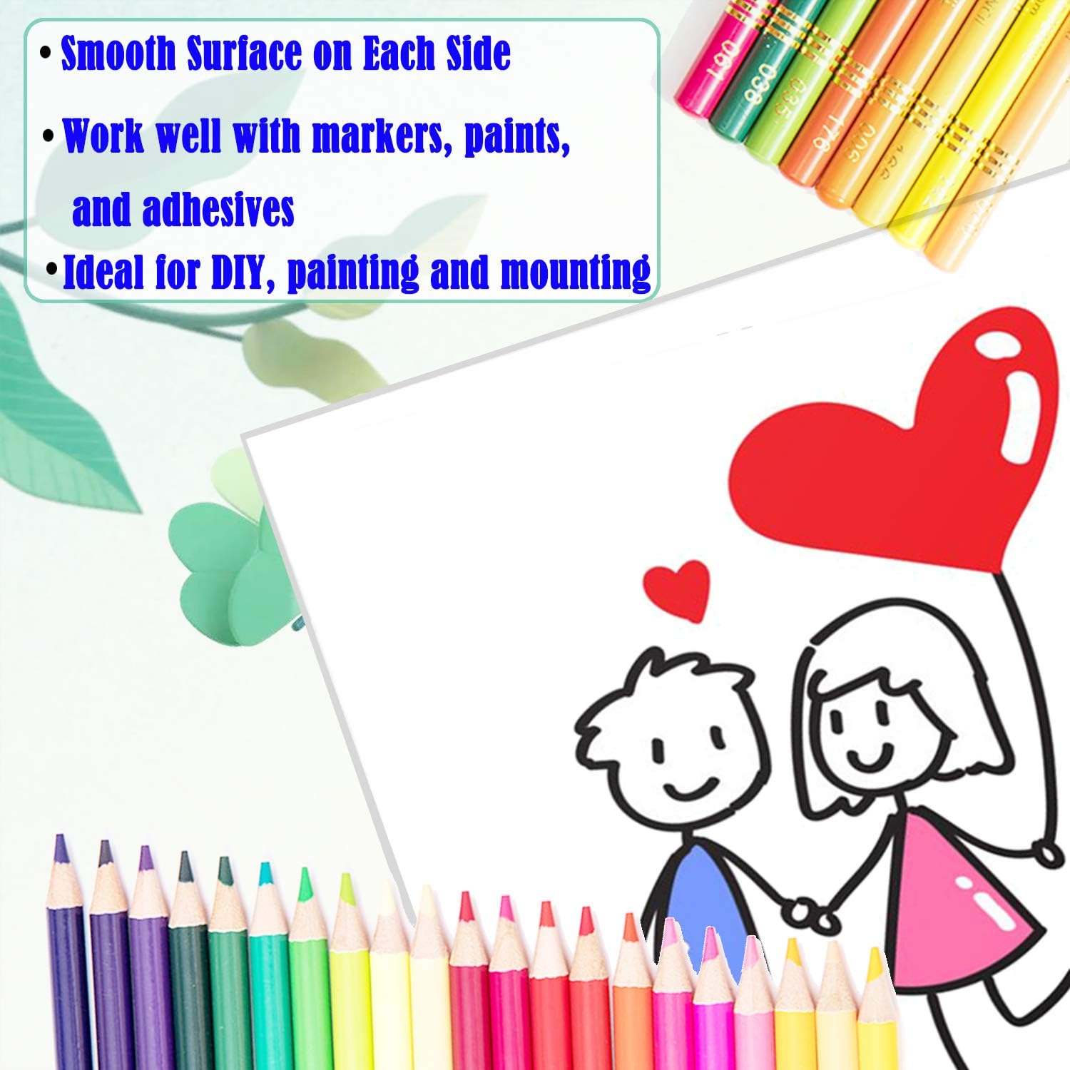 24Pack Foam Boards,11”x15” Foam Core Backing Boards Poster Board, 1/8” Thickness Mat Board Polystyrene Foam Sheet, White Foam Centered Signboard for Presentations, School, Office & Art Projects : Office Products