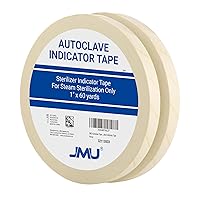 Vista 14 de JMU Cinta para Autoclave, 1'' x 60 Yardas, Cinta Indicadora de Esterilización para Esterilización con Vapor