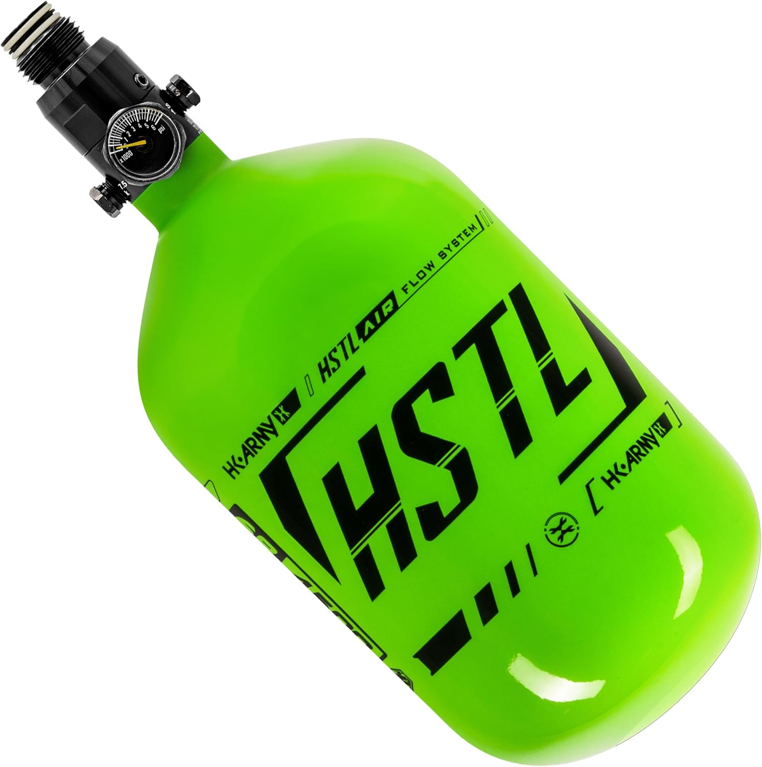 Carbon Fiber Tank - Standard Regulator - 68ci / 4500psi - Neon Green/Black by HK Army Clothing