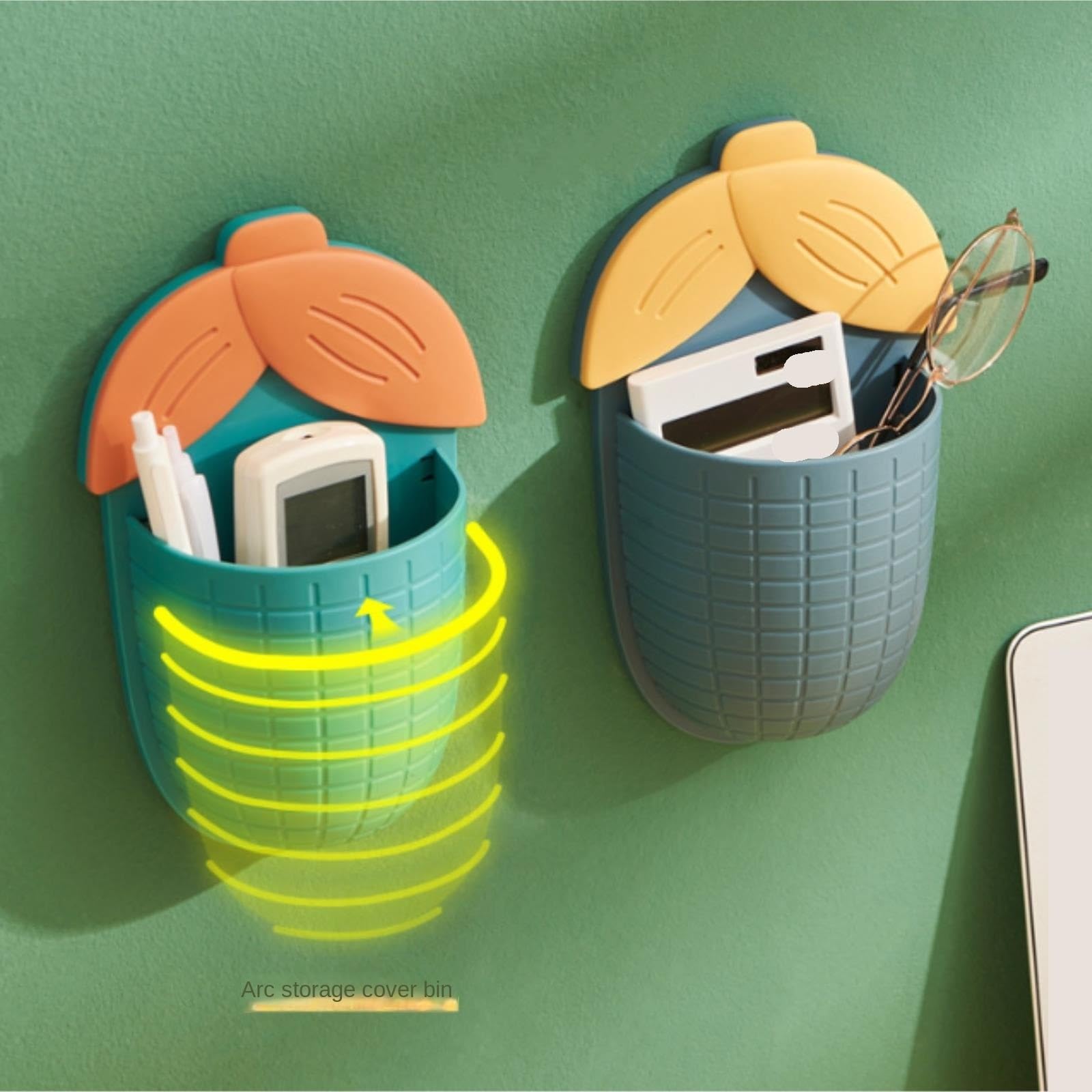 Organizador Cepillos De Dientes Soporte For Cepillo De Dientes, Baño Plástico Montado En La Pared, Sin Necesidad Perforar Agujeros Accesorios De Baño(Grün)