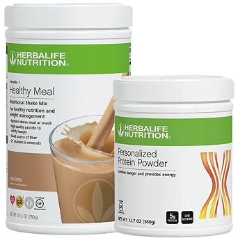 HERBALIFE NUTRITION Formula 1 Duo Cafe Latte 750g Healthy Nutritional Shake Mix and Personalized Protein Powder 360g