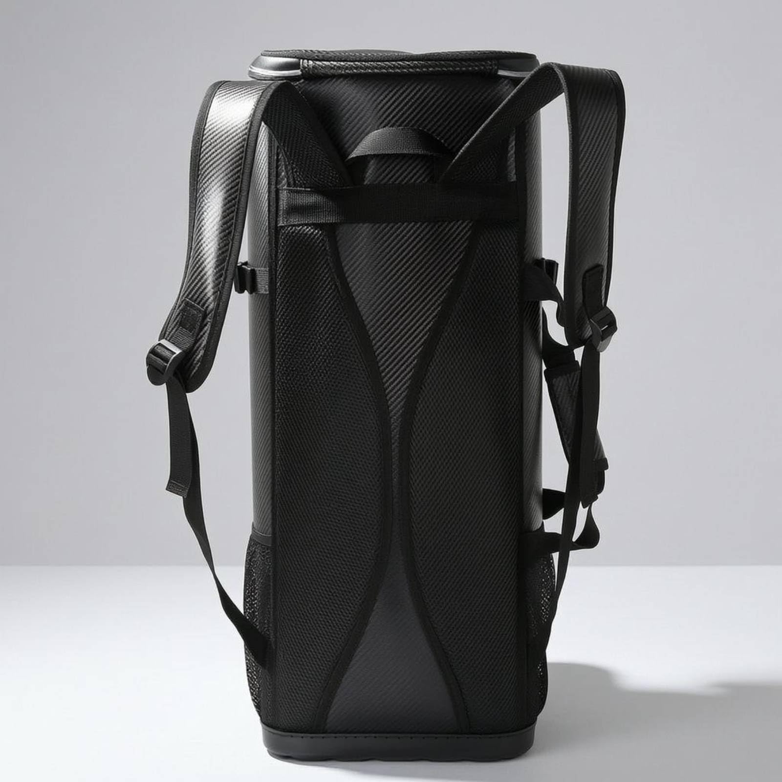 Contenedor de Asiento Plegable Mochila de Pesca Resistente con Soporte para Silla Bolsillos Laterales Base Estable Distribución de Peso Cómoda, 70 Cm