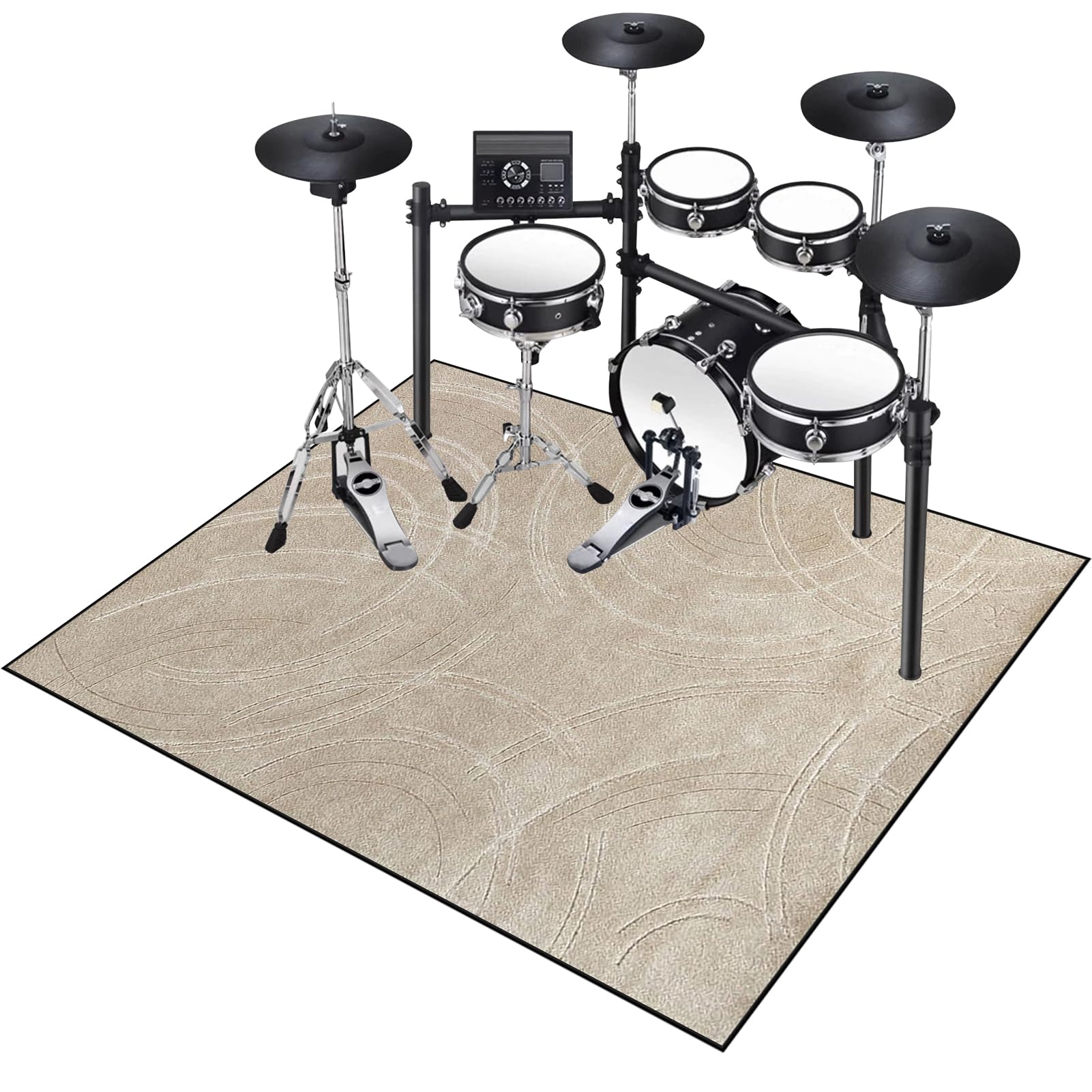 Tapis pour Batterie Antidérapant, Insonorisé, Professionnel de Jazz, pour Grosse Caisse Claire et Autres Instruments de Musique, Acoustique 120 x 70 cm