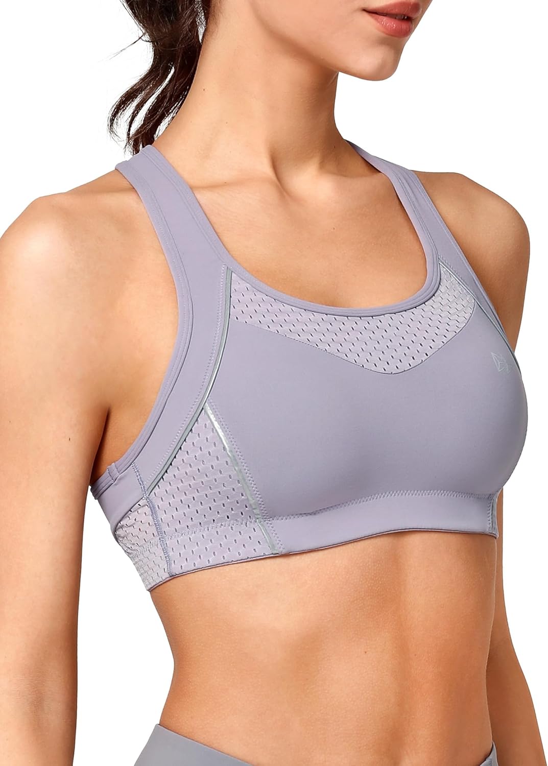 Yvette Sports Bras for Women High Impact Support Racerback Sports Bra Plus Size No Underwire for Running Workout