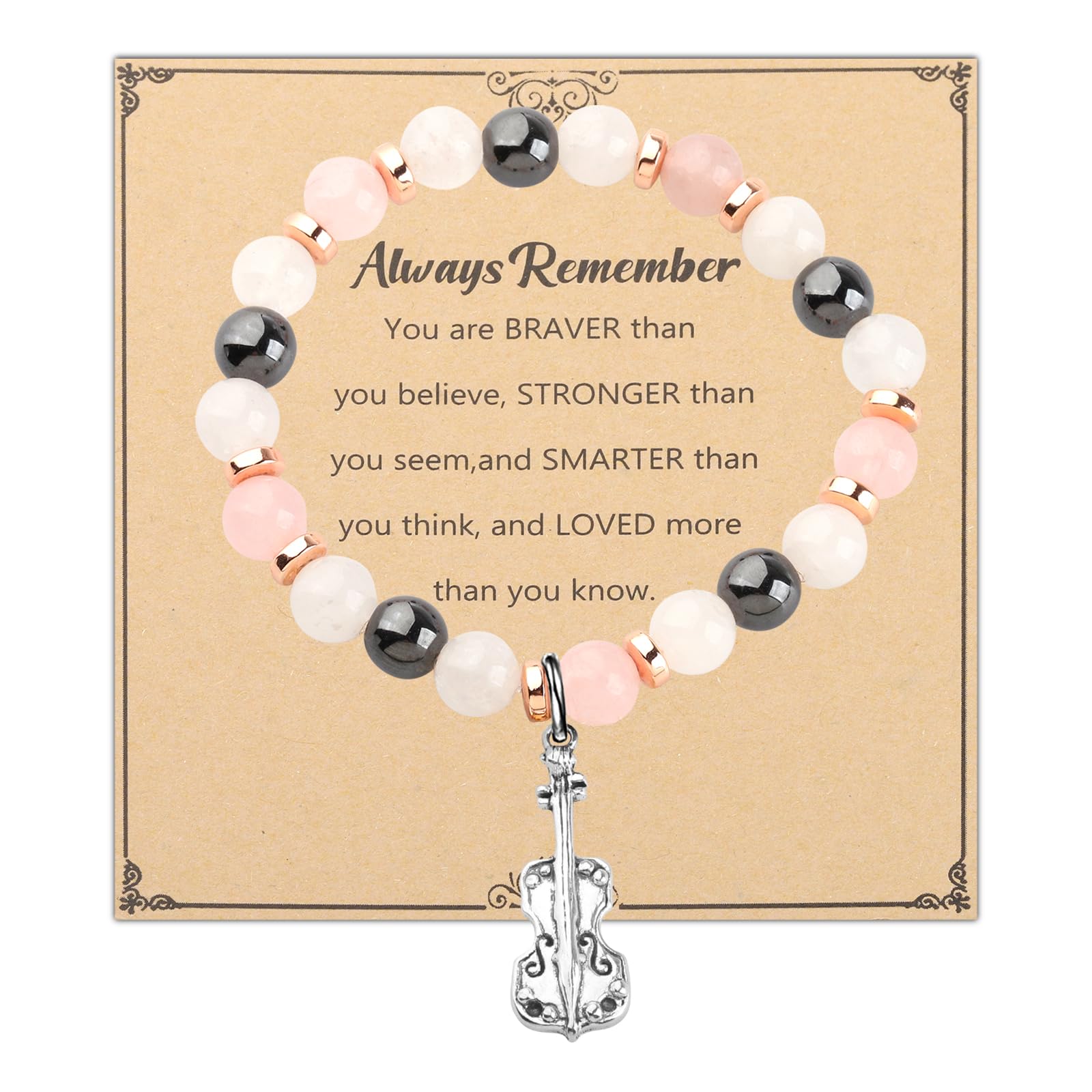 WSNANG Violin Charm Bracelet - Jewelry Gift for Violin Lovers & Music Enthusiasts