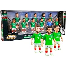 P.M.I. PMI Collectibles World Cup Soccer Figures &ndash; 11 Pack Deluxe Box Team Players &ndash; Official Football Mini Figures Premium Soccer Collectible Toy Set (Styles May Vary) (Team Mexico)