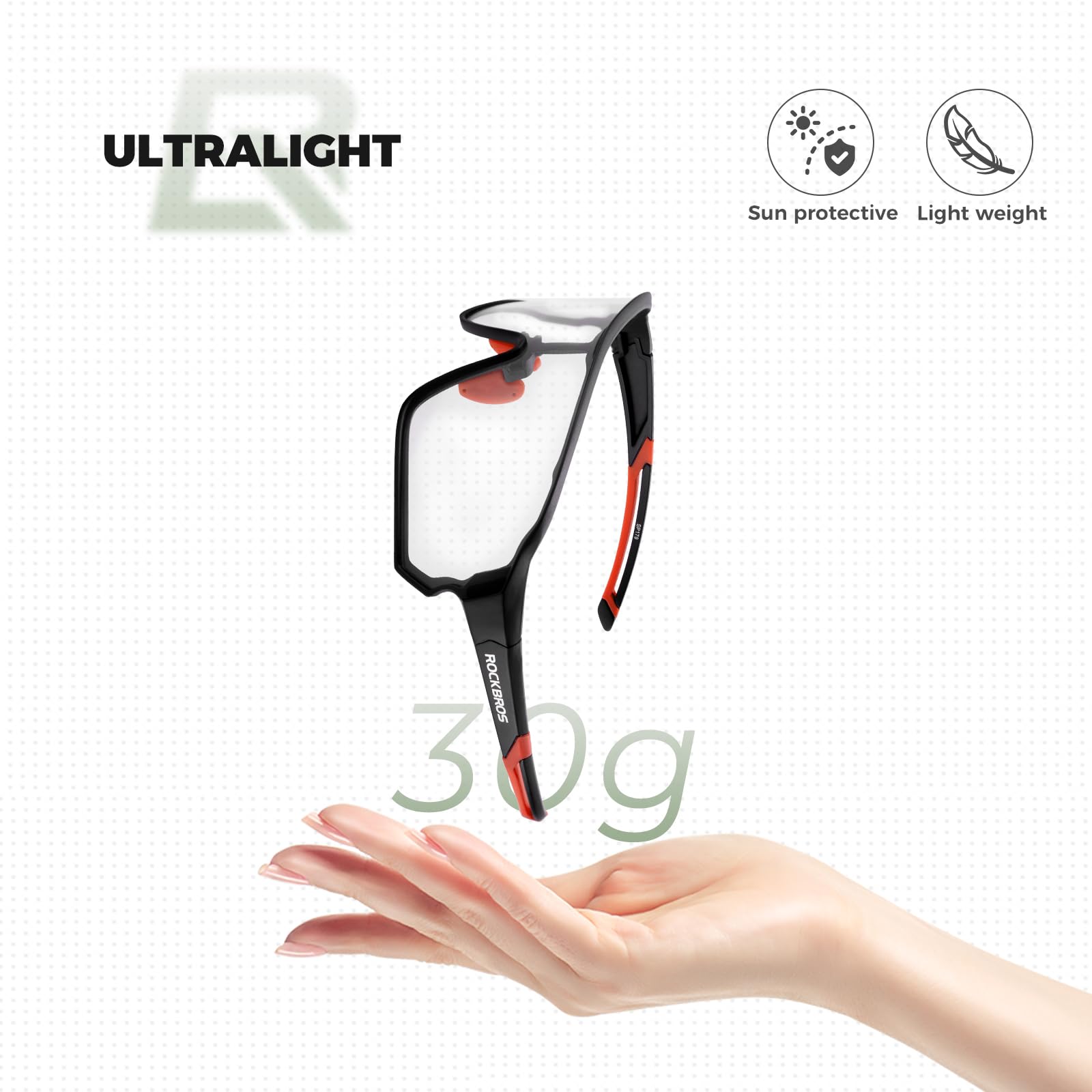 ROCKBROS Okulary Rowerowe Okulary Przeciwsłoneczne Fotochromowe UV400 Kobiety Mężczyźni Okulary Sportowe Okulary do Jazdy na Rowerze