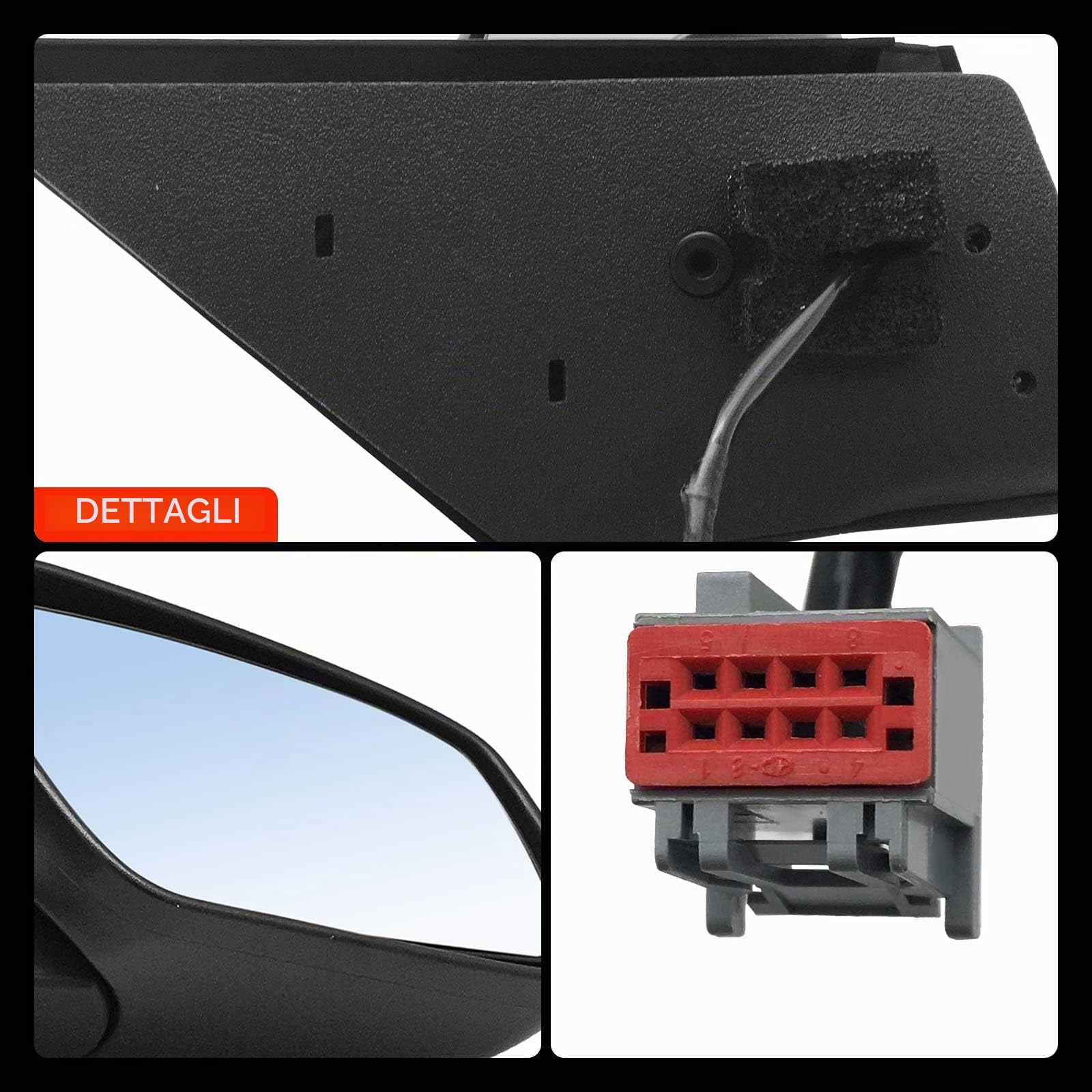 Frankberg Specchietto retrovisore esterno elettrico destro 5 Poli 1444260 | Riscaldato; Compatibile con: Fiesta V Van, Fiesta V JD JH