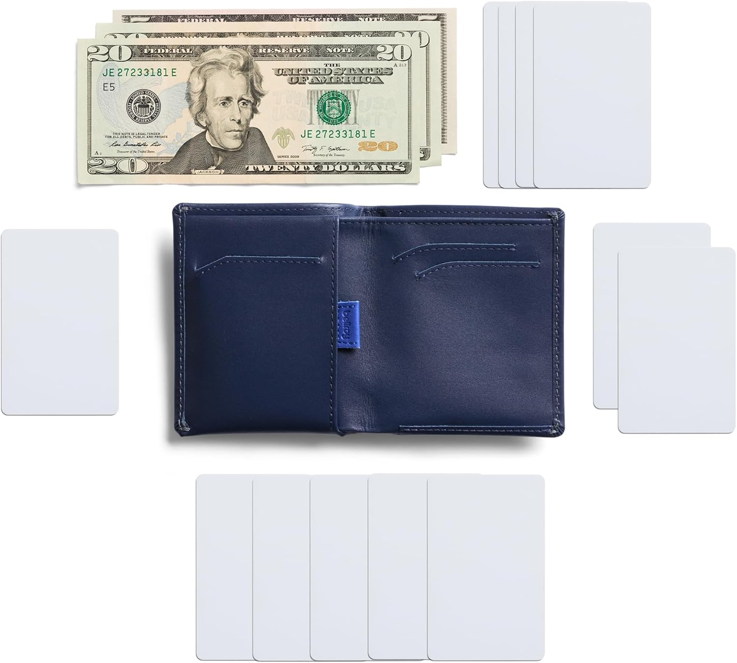 Bellroy Note Wallet (Slim Leather Bifold Design, RFID Blocking, Holds 4-11 Cards, Coin Pouch, Flat Note Section) - Image 7