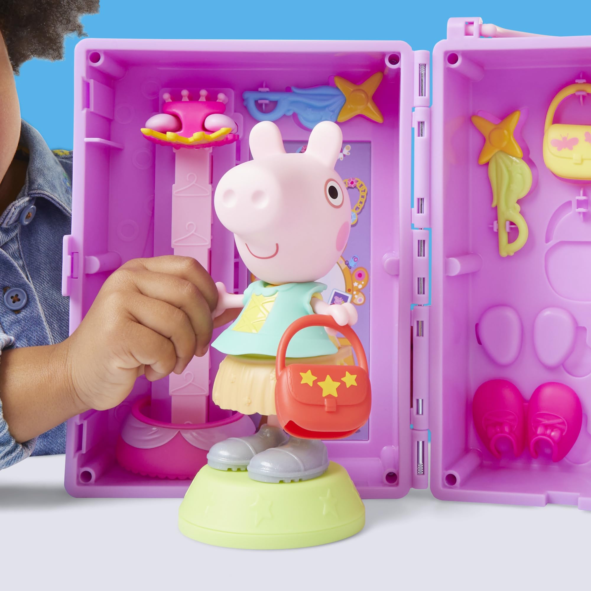 Armoire De Peppa Pig Avec Figurine 15 Cm Et Accessoires - Jeu Créatif Pour Enfants Dès 3 Ans - 3