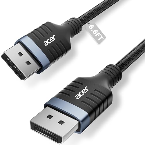 Acer 8K DisplayPort Cable 6.6FT, DP 1.4 Cable