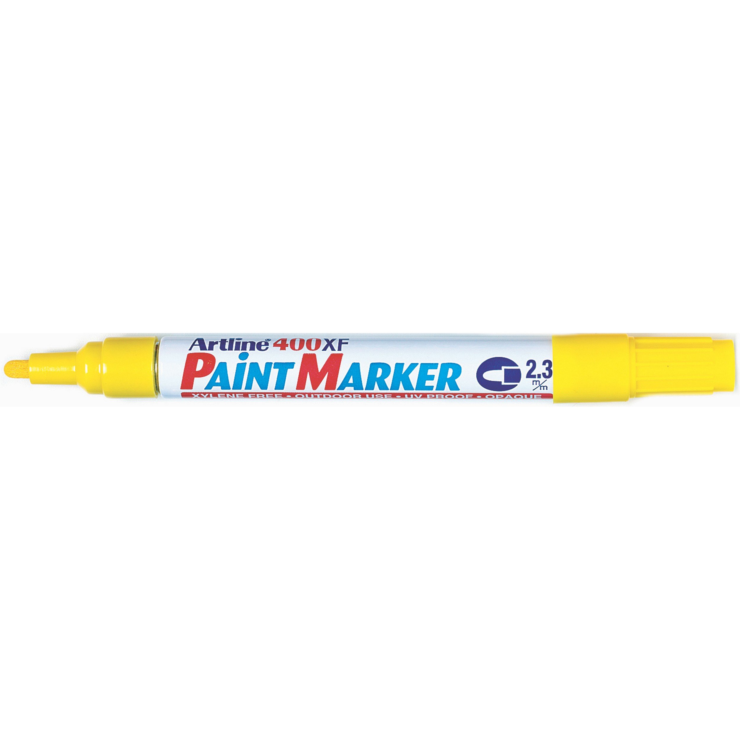 artline Lot de 12 marqueurs peinture jaune 400XF