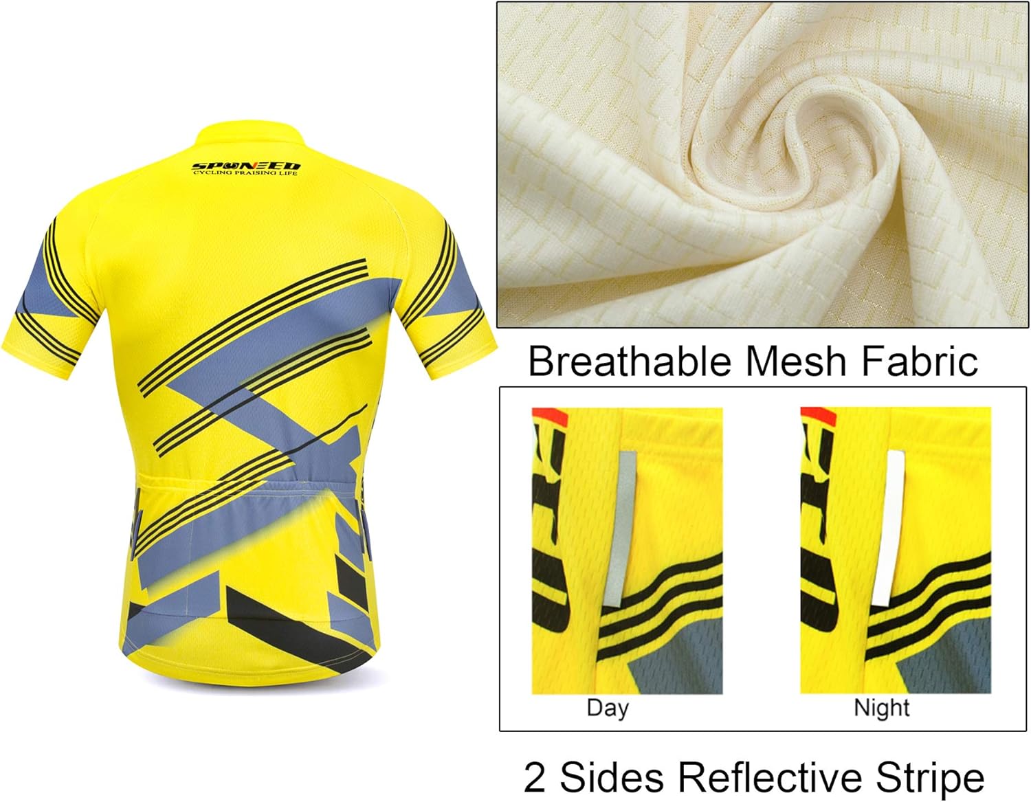 sponeed Cycling Jersey Short Sleeve Men MTB Bike Clothing Road Bicycle Shorts Padded : Clothing, Shoes & Jewelry