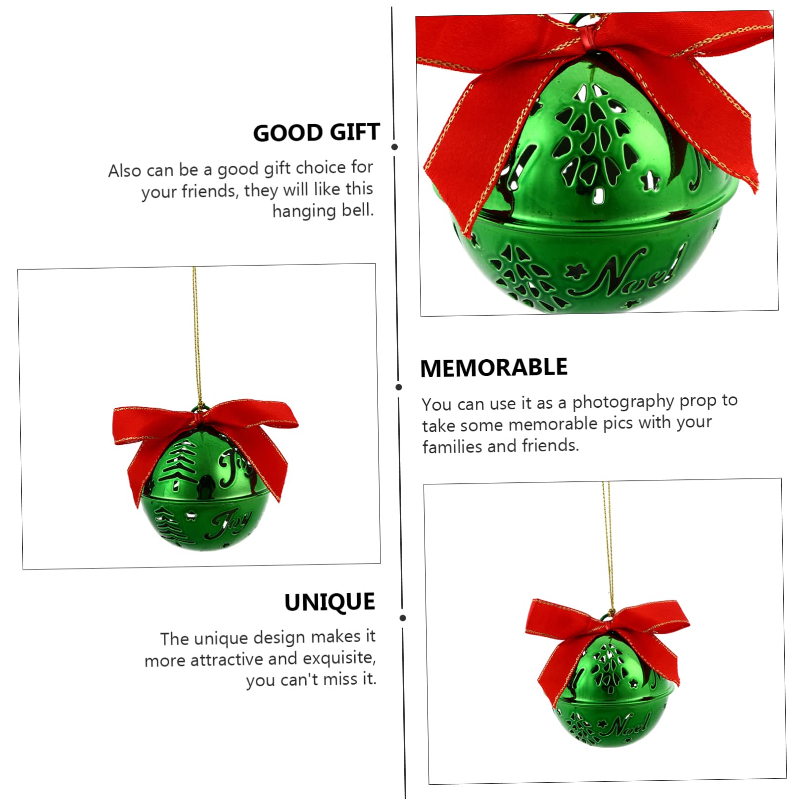12pezzi Pendenti Decorazione Albero Di Natale Forma Di Campanella Ornamento Da Appendere Decorazione Da Appendere Per Casa