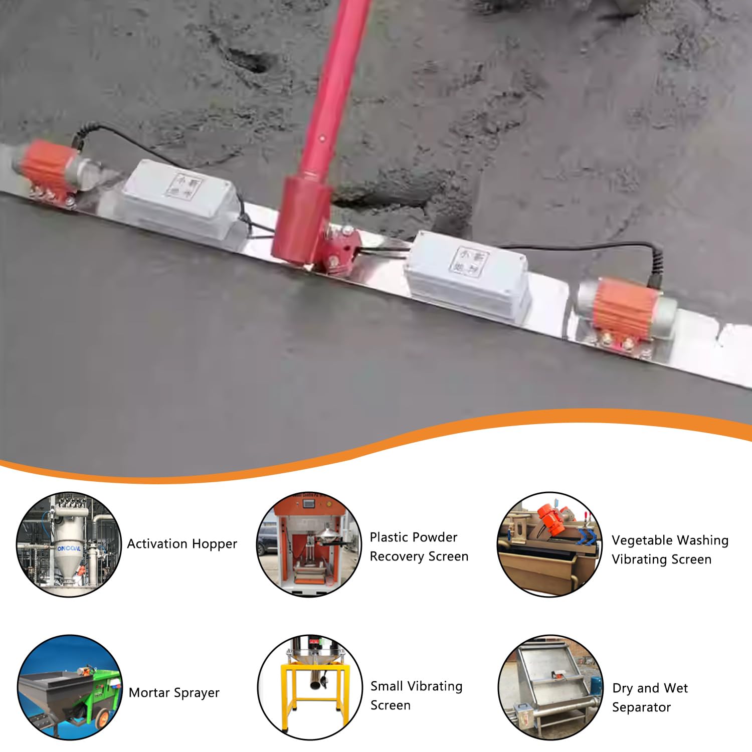 220V 100W Motore Vibrante per Calcestruzzo con Regolatore di Velocità Continuo 0-3000 giri/min, Motore Vibrante Versatile per Estrazione Mineraria Metallurgia Carbone Elettricità Edilizia