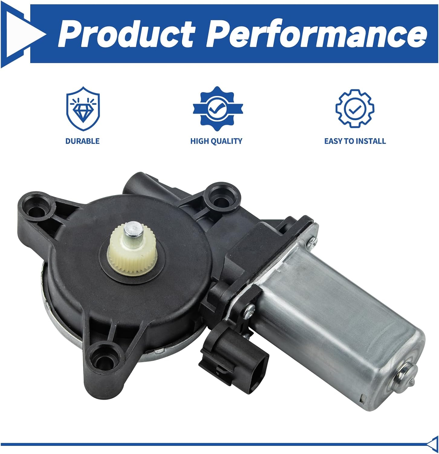 Obaee Power Window Lift Motor Without Auto Up&Down, Front Left Or Rear Left Driver Side Compatible with Hyundai Tucson 2016 2017 2018 2019 2020 2021, with 2-Pin Plug, Replace 83450D3000, 82450-D3000