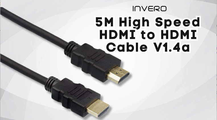 Invero® 1.8M High Speed HDMI To Mini HDMI Cable V1.4a Compatible Full Ultra 4K HD Resolution Supports 3D Ethernet Ideal For Tablets Smartphones Camcorders Cameras Etc - Black - View #4
