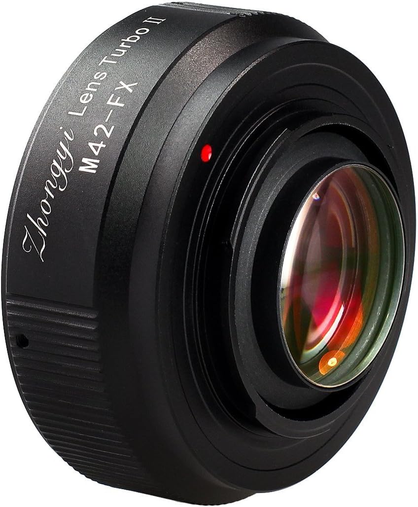 Zhongyi Lens Turbo II 0.72x Speed Booster for M42 mount lens to Fujifilm X mount FX camera