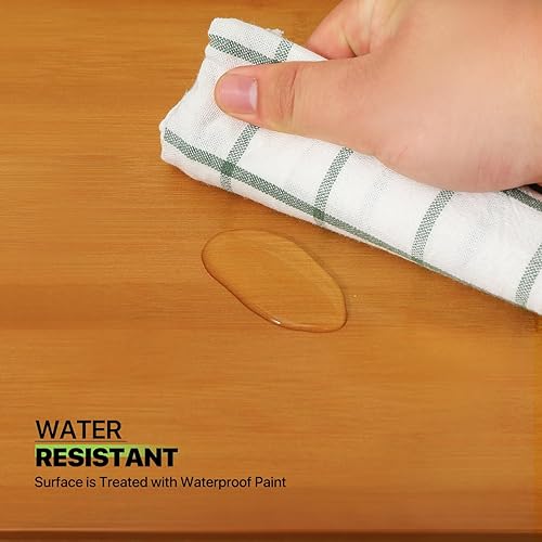 Miniatura 5 de Magshion Estantería estrecha de 3 niveles, estantería pequeña color marrón, estante de torre multimedia, gabinete de almacenamiento delgado de