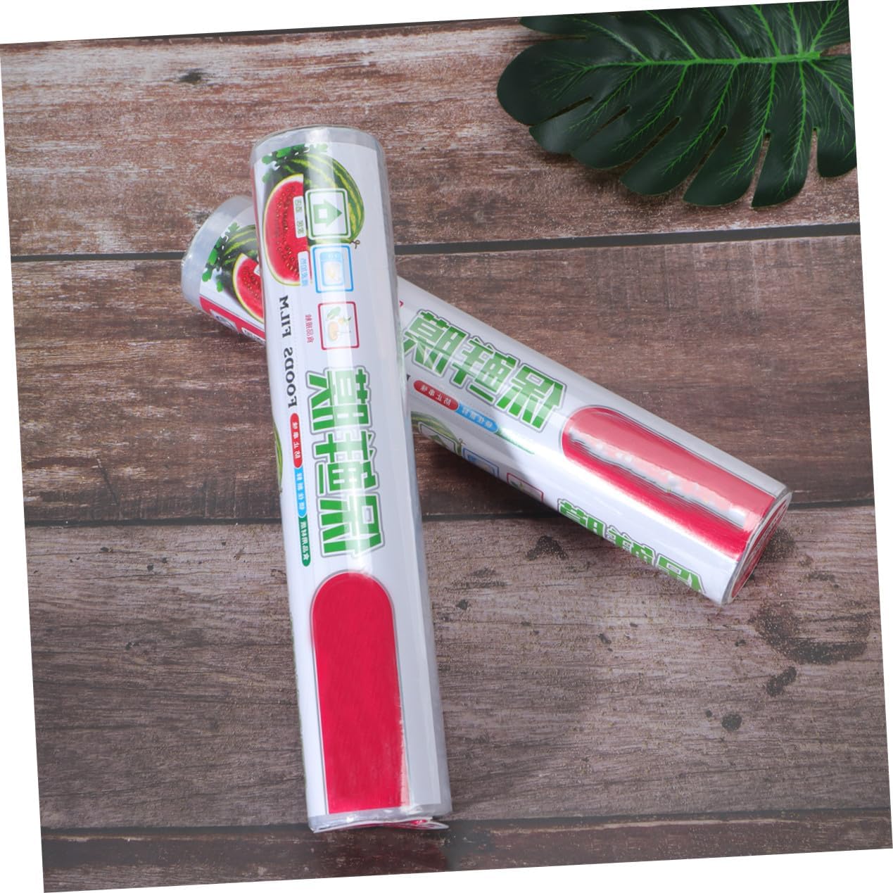 Ipetboom 2rolls Food Film Roll Disposable Cling Film Pe for Food Wrap Pack Easy to Use Cutter Heat Seal for Storage