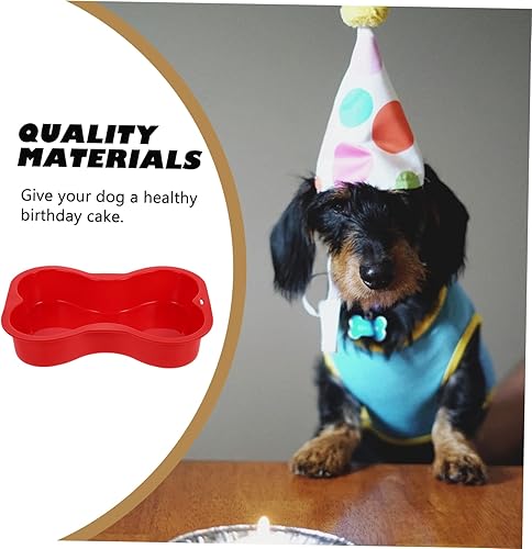 Miniatura 7 de Mikikit Molde para pastel de hueso, para tartas de boda, galletas, chocolate, silicona, moldes de silicona para pan, molde para hacer pasteles en