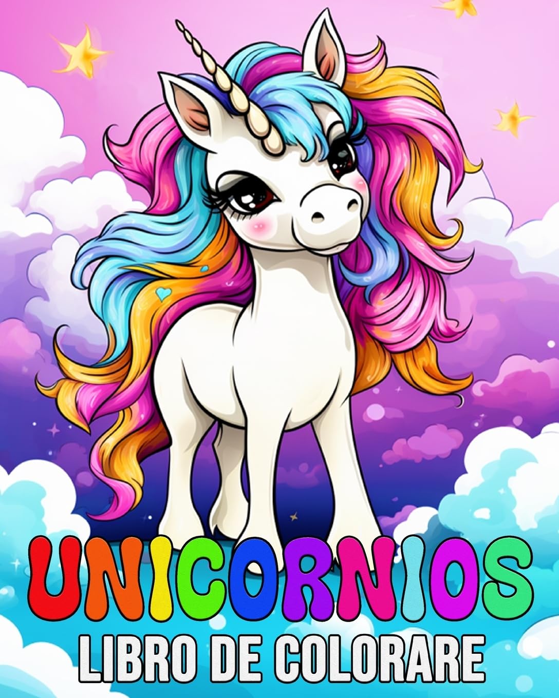 Unicornios Libro de Colorear: 50 Imágenes Bonitas para Colorear