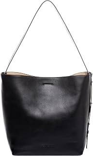 Berlin Hobo Bag FINJA Premium Leather I Large Bag for Women I Shoulder Bag Black Handmade, Black, Large, blackone