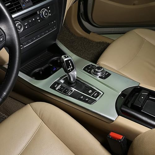 Miniatura 5 de YIWANG ABS cromo palanca de cambios panel ajuste cubierta para BMW X3 F25 X4 F26 2011-2017 mano izquierda coche accesorios