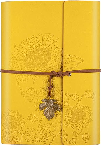 Cuaderno De Escritura En Espiral De Cuero Genuino, Cuaderno