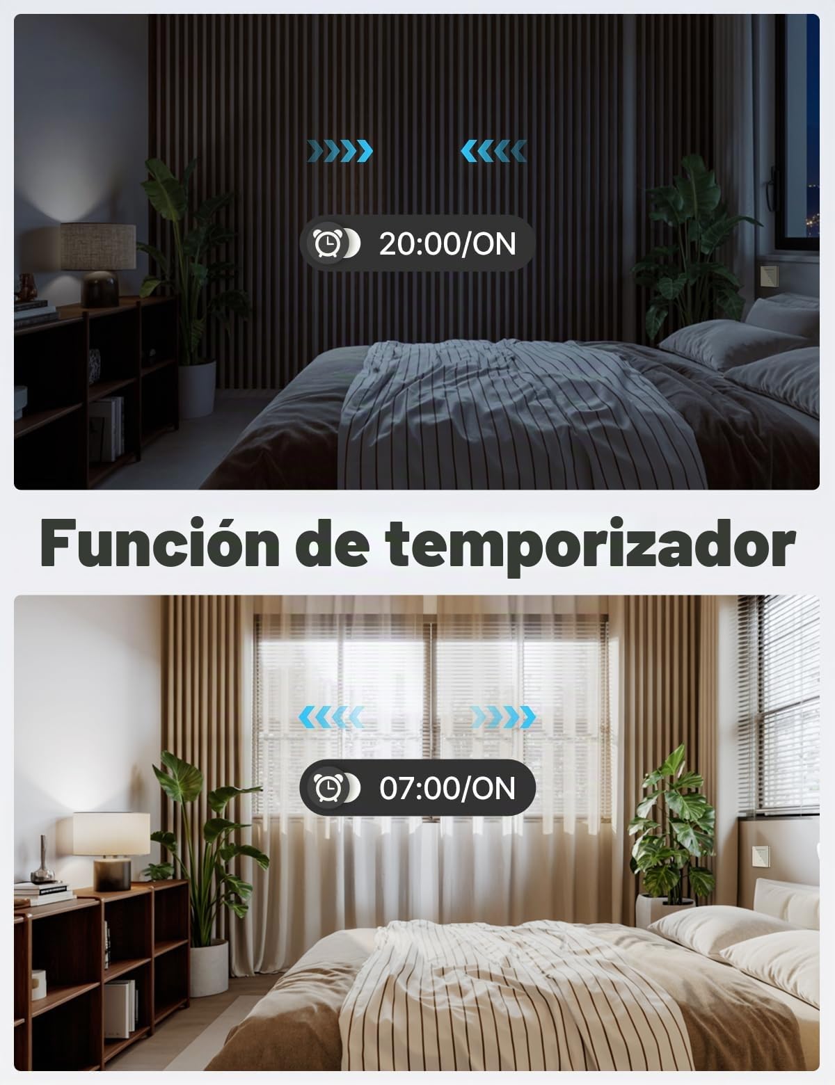 MOES Interruptor inteligente de persiana inalámbrica, control de porcentaje de persianas, interruptor táctil Alexa, persiana inteligente, obturador con aplicación Smart Life/Tuya, Alexa/Google home