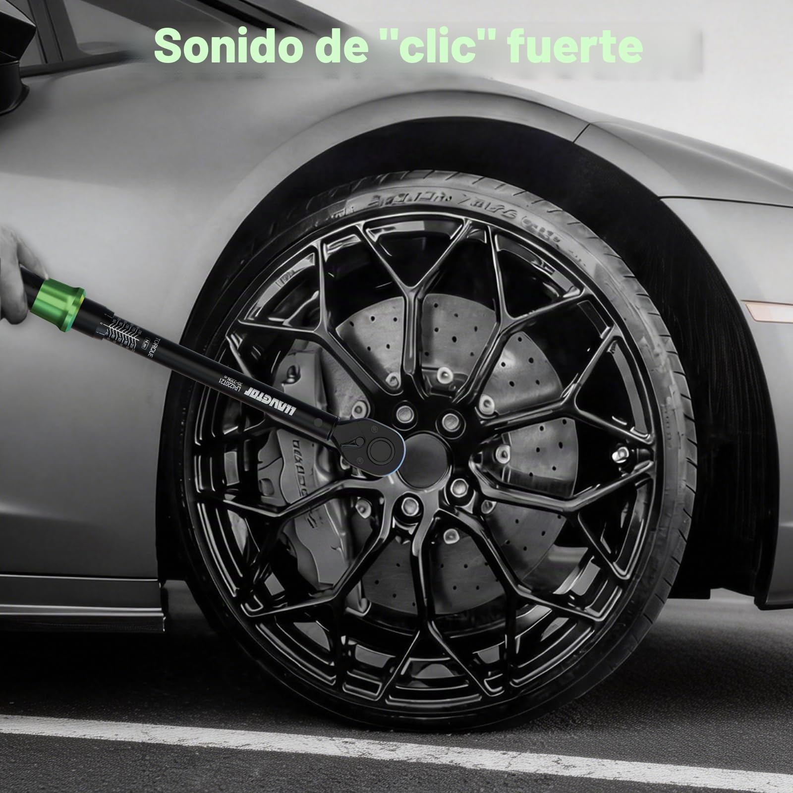 Llave dinamométrica 1/2" | Rango 20–220 Nm | Precisión ±3% | Cabezal Reversible de 72T Llave Dinamométrica para Coche, Camión, Moto