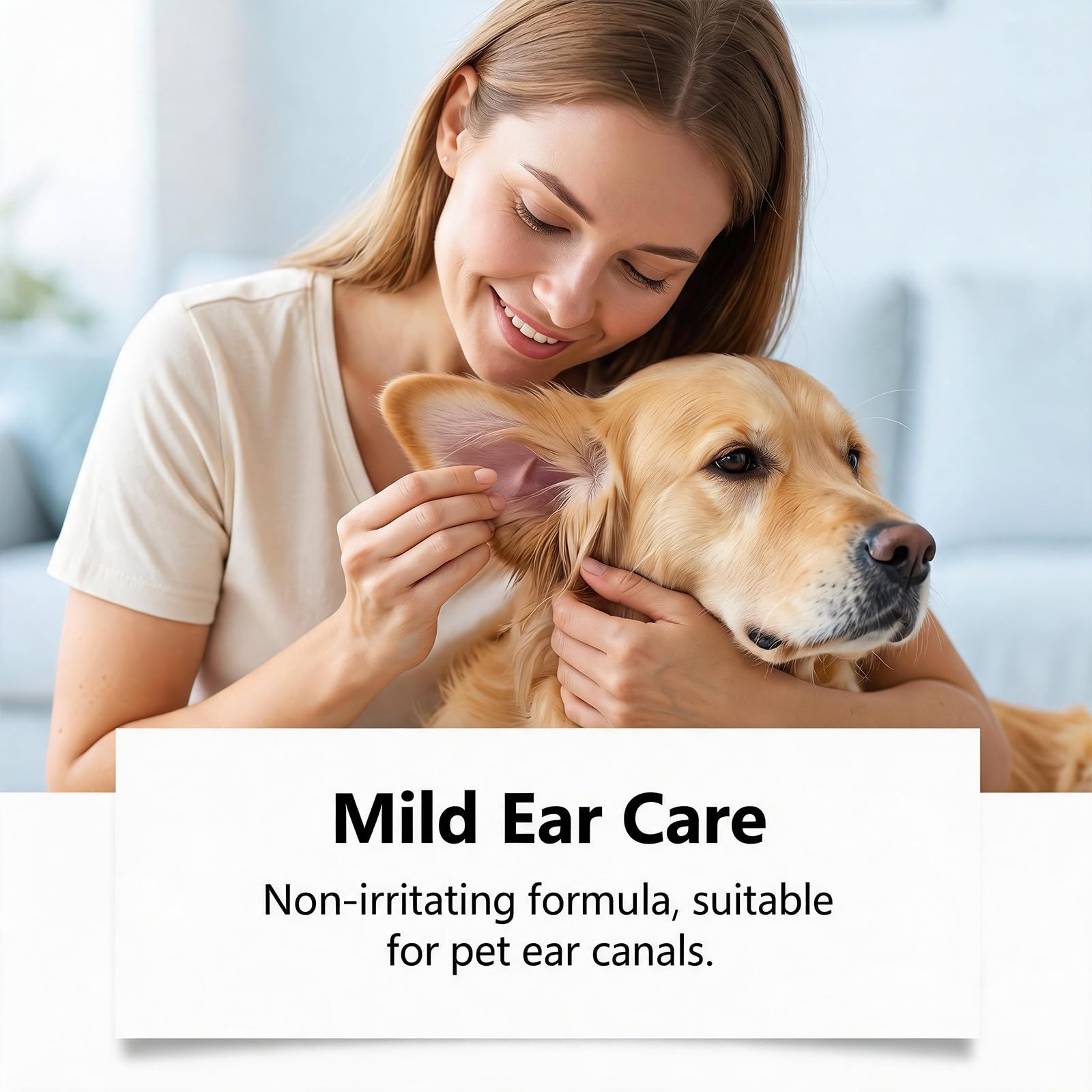 Nettoyant Auriculaire pour Animaux, Solution Lavante pour les Auriculaires