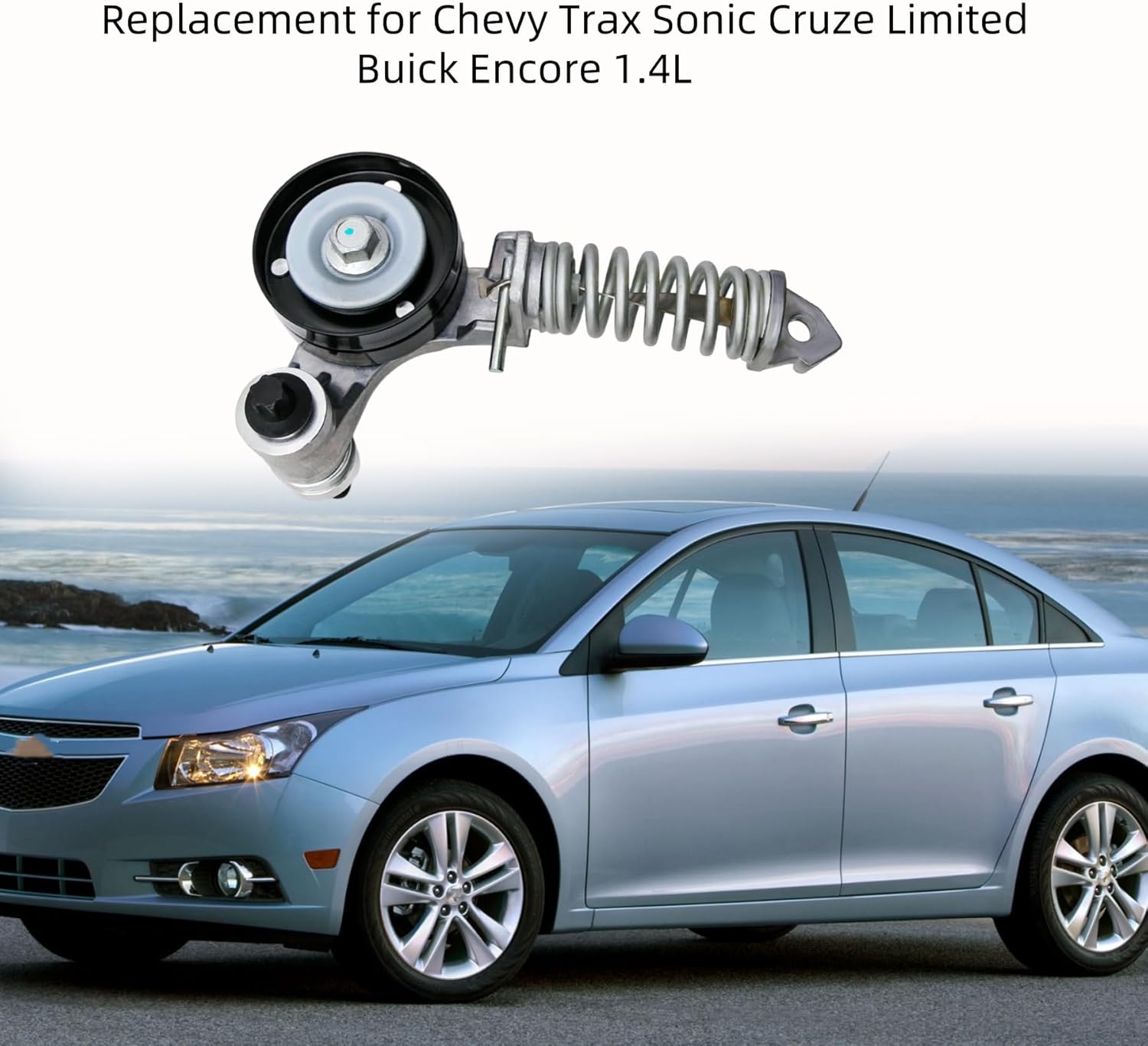 Drive Belt Tensioner Assembly, 25195388 55565236 Replacement for Chevy Trax Sonic Cruze Limited Replacement for Buick Encore