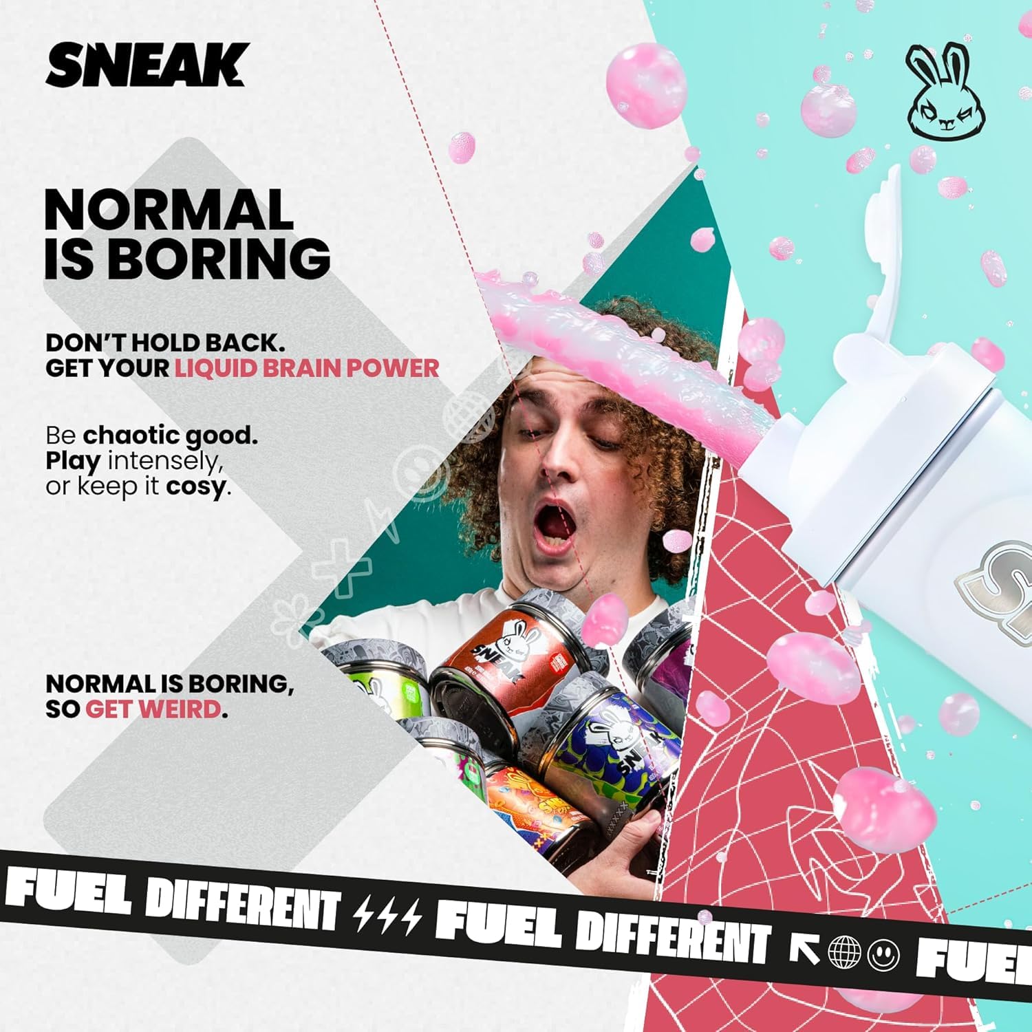 SNEAK Energy Drink Powder Packets | 10 Servings | No Sugar. No Nasties. Just Natural Caffeine, Focus-Boosting Nootropics