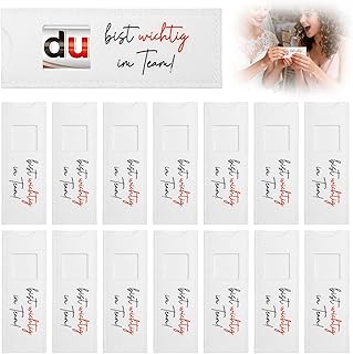 15 Stück schokoriegel hülle filz, Mitarbeiter Geschenk du Bist Wichtig im Team, Schokoriegel Hülle Filz Verpackung Kompatibel mit Duplo Danke Team Geschenk für Mitarbeiter, ohne Schokolade