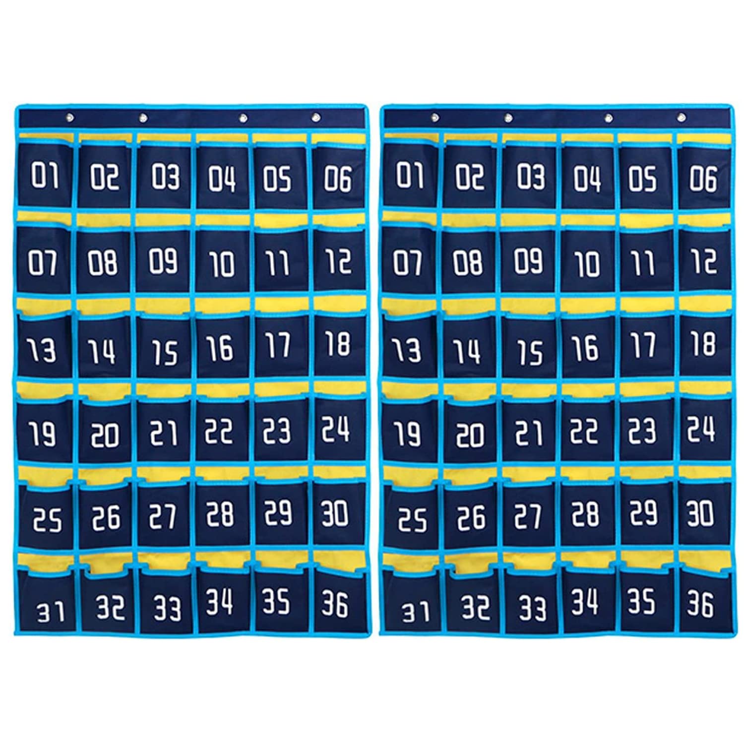 Organizador Parede 36 Bolsos Loghot - Porta Celular Calculadora Sala Aula