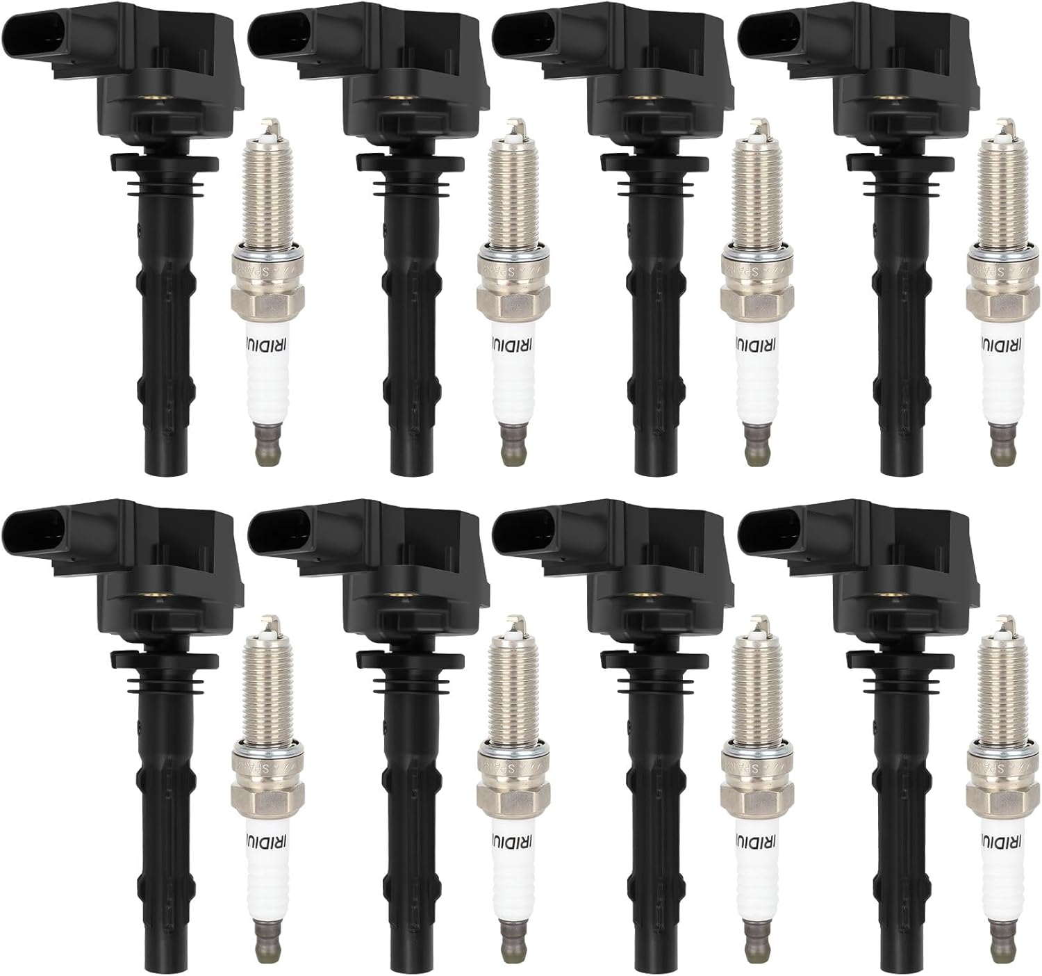 ECCPP UF535 8 ignition coils with 8 iridium Spark Plugs for Dodge for Mercedes-Benz Sprinter 2500 3500 C280 C350 CL550 CLS550 SL550 2011 2012 2015 2.5L 3.0L 3.5L 4.6L 5.5L V6 V8 UF535 UF585 95983