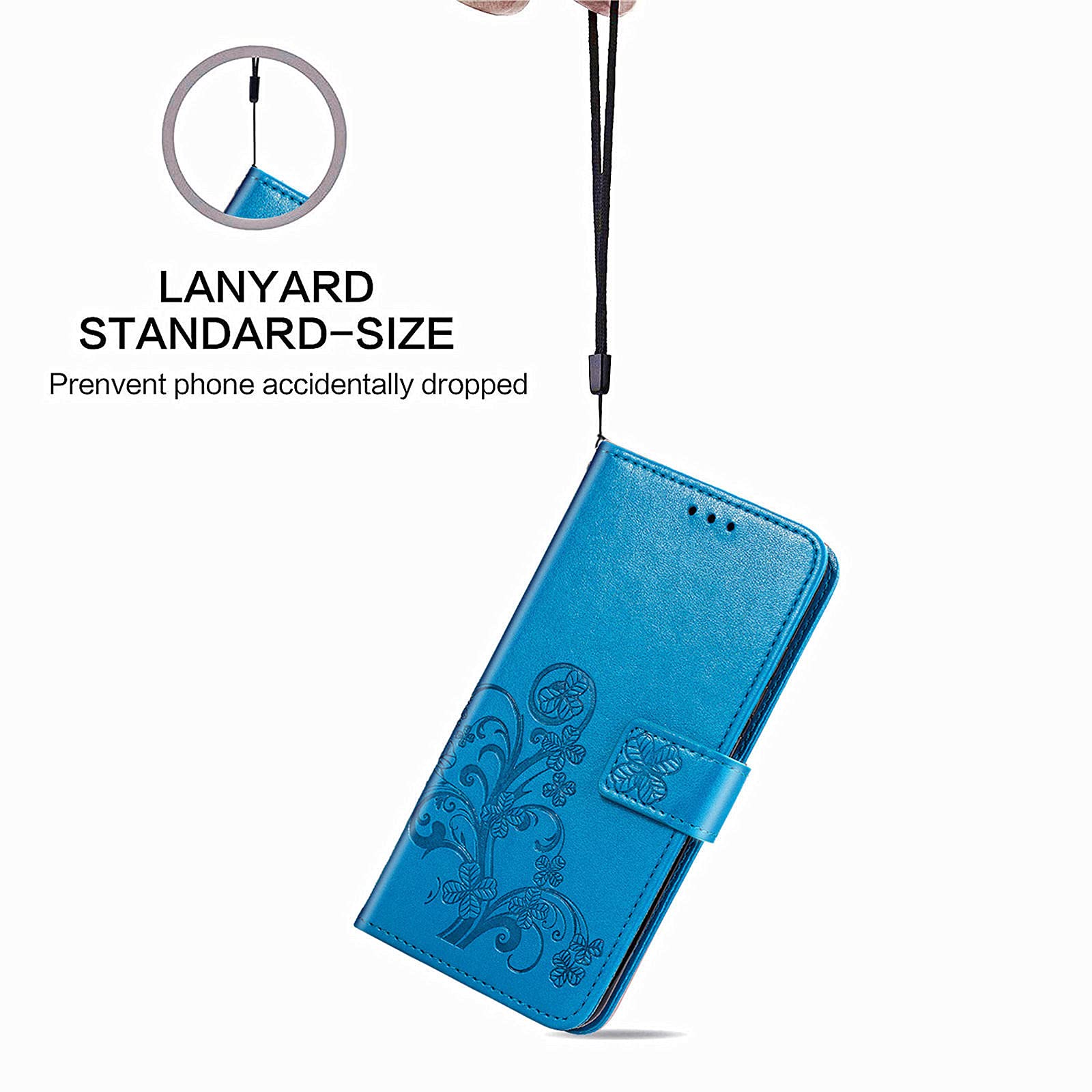 Asuwish Cover Portafoglio Per Motorola Moto G50 4G Con Pellicola Vetro Temperato - Pelle Sintetica Blu - 3+2 Tasche Carte E Supporto