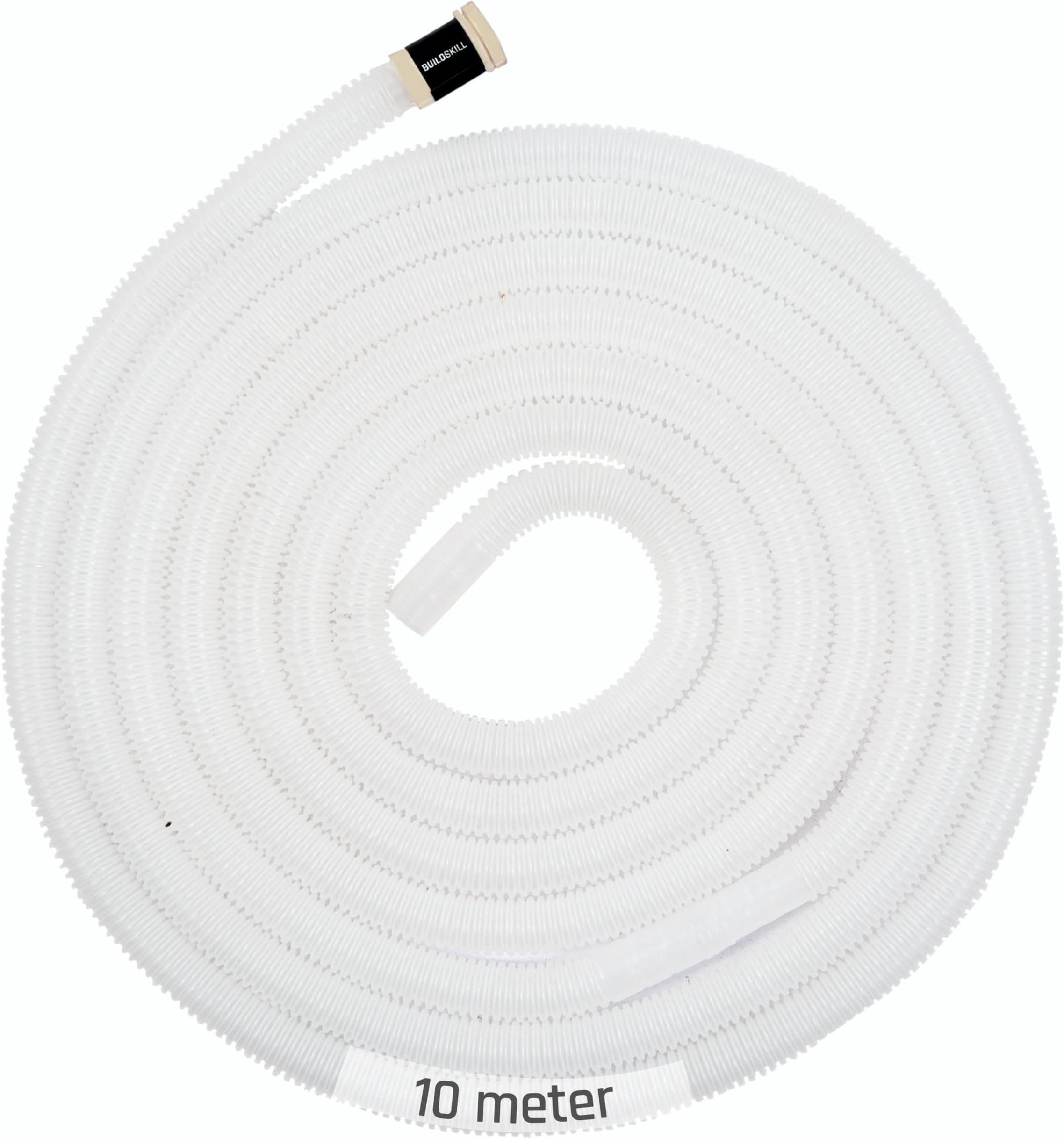BUILDSKILL 10M Transparent Drain Pipe for Split AC & Window AC, Durable AC Water Drain Pipe, Flexible AC Outlet Drain Water Pipe, Leak Resistant AC Pipe Cover Casing, Easy Install AC Accessories