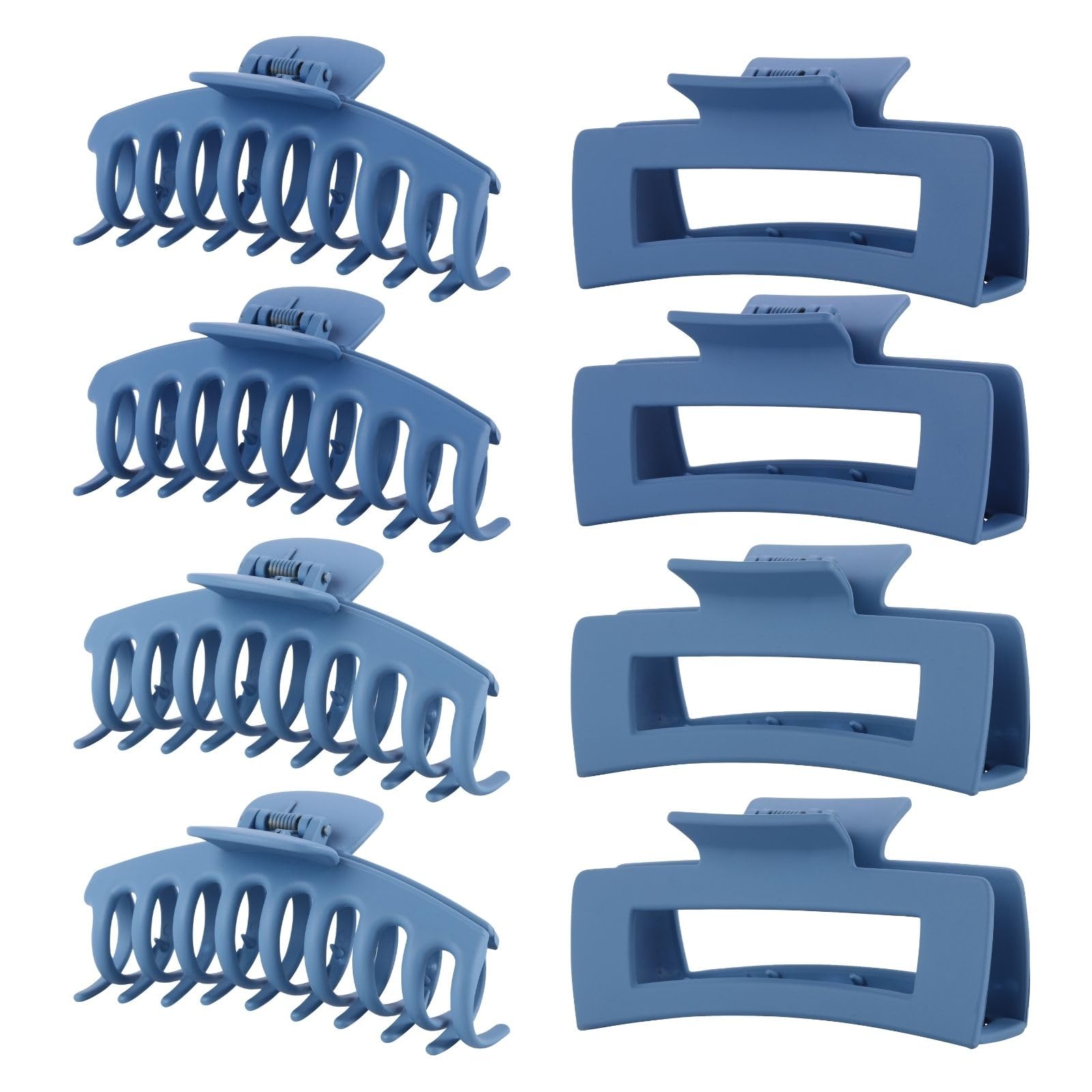 LuSeren Matte Hair Clips - Big Claw Clips for Women -12 LuSeren Matte Hair Clips - Big Claw Clips for Women -12