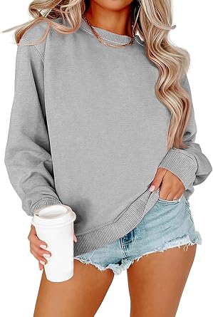 Sweatshirt for Women Casual Long Sleeve Pullover Tops Crew Neck Comfort Sweatshirts Fall Spring Fashion Clothes