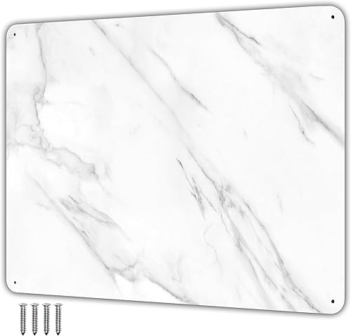 MagGrip - Placa grande de acero inoxidable para imanes, parte trasera adhesiva 3M, tornillos de montaje - Ideal para estantes magnéticos, soportes