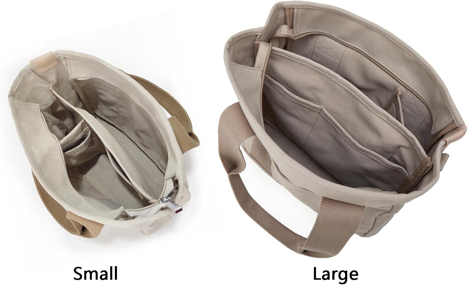 Small Tote Bag with Zipper Tote Bag for Women Canvas Crossbody Bag Shoulder Bag Satchel Hobo Bag Messenger Bag 2023 - Image 5